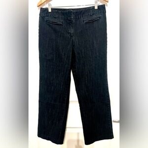 NWOT Talbots Denim Wide Legged Dark Wash Jeans - Size 12 Petite